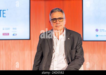 Fabrizio Pregliasco assiste au musée il Tempo Della Salute au Museo Nazionale della Scienza e della Tecnologia Leonardo da Vinci on 05 novembre 2021 à Milan, Italie. (Photo par Alessandro Bremec/NurPhoto) Banque D'Images