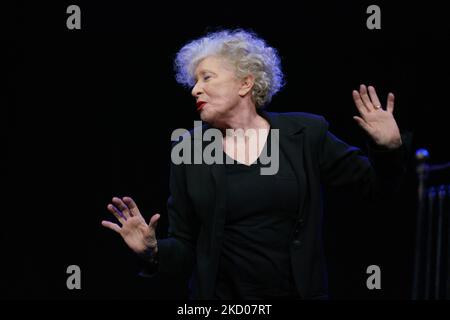 Maui Mira au spectacle graphique de la pièce «Ulis» de James Joyce, au Quique San Francisco Theatre, sur 11 janvier 2022, à Madrid (Espagne). (Photo par Oscar Gonzalez/NurPhoto) Banque D'Images