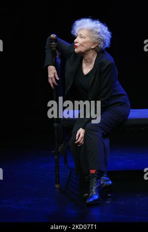 Maui Mira au spectacle graphique de la pièce «Ulis» de James Joyce, au Quique San Francisco Theatre, sur 11 janvier 2022, à Madrid (Espagne). (Photo par Oscar Gonzalez/NurPhoto) Banque D'Images