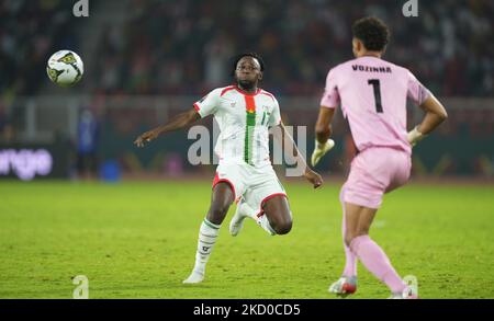 Zakaria Sanogo du Burkina Faso pendant le Burkina Faso contre le Cap Vert, coupe africaine des nations, au stade Olembe sur 13 janvier 2022. (Photo par Ulrik Pedersen/NurPhoto) Banque D'Images