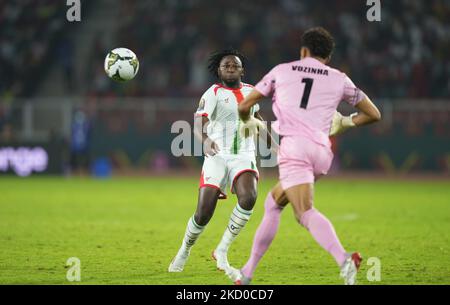 Zakaria Sanogo du Burkina Faso pendant le Burkina Faso contre le Cap Vert, coupe africaine des nations, au stade Olembe sur 13 janvier 2022. (Photo par Ulrik Pedersen/NurPhoto) Banque D'Images