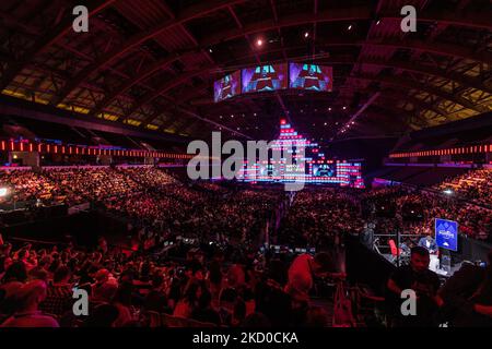 Lisbonne, Portugal. 04th novembre 2022. Vue de la scène du Centre durant la quatrième journée du Sommet du Web de 2022 à Lisbonne. Le Web Summit se déroule du 1-4 au 20 novembre. (Photo de Henrique Casinhas/SOPA Images/Sipa USA) crédit: SIPA USA/Alay Live News Banque D'Images