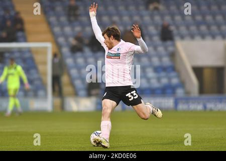 Luke James de Barrow en action pendant le match Sky Bet League 2 entre Colchester United et Barrow au stade JobServe Community Stadium, à Colchester, le samedi 15th janvier 2022. (Photo par Ivan Yordanov/MI News/NurPhoto) Banque D'Images