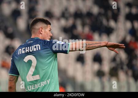 Nehuen Perez d'Udinese Calcio lors du match de football série A entre Juventus FC et Udinese Calcio au stade Allianz, le 15 janvier 2022 à Turin, Italie (photo d'Alberto Gandolfo/NurPhoto) Banque D'Images