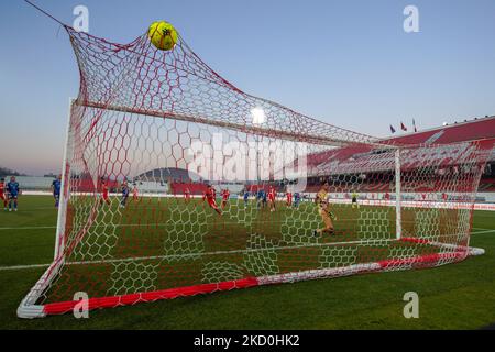 Mattia Valoti (#10 Monza) pénalité de score pendant le match de football italien série B AC Monza vs AC Perugia sur 16 janvier 2022 au Stadio Brianteo à Monza (MB), Italie (photo par Luca Rossini/LiveMedia/NurPhoto) Banque D'Images