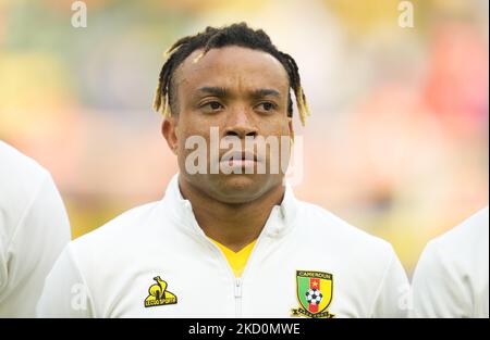 Pierre Kunde du Cameroun pendant le Cameroun contre Cap Vert, coupe africaine des nations, au stade Olempe sur 17 janvier 2022. (Photo par Ulrik Pedersen/NurPhoto) Banque D'Images