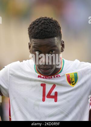 !g14! Pendant la Guinée contre le Zimbabwe , coupe africaine des nations, au stade Ahmadou Ahidjo sur 18 janvier 2022. (Photo par Ulrik Pedersen/NurPhoto) Banque D'Images