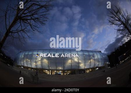 Stade Reale Arena vue générale avant le match Copa del Rey entre Real Sociedad et Club Atletico de Madrid à la Reale Arena sur 19 janvier 2022 à San Sebastian, Espagne. (Photo de Jose Breton/Pics action/NurPhoto) Banque D'Images