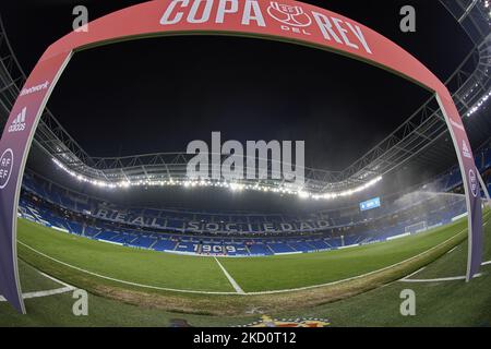 Stade Reale Arena vue générale avant le match Copa del Rey entre Real Sociedad et Club Atletico de Madrid à la Reale Arena sur 19 janvier 2022 à San Sebastian, Espagne. (Photo de Jose Breton/Pics action/NurPhoto) Banque D'Images