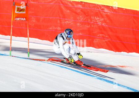 LEDECKA Ester (CZE) en action pendant la course de ski alpin coupe du monde de ski 2022 FIS - la colline des femmes sur 22 janvier 2022 à l'Olympia à Cortina d'Ampezzo, Italie (photo de Luca Tedeschi/LiveMedia/NurPhoto) Banque D'Images