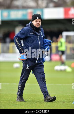 Dean Pickering, le joueur d'Oldham Athletic, avant le match de la Sky Bet League 2 entre Harrogate Town et Oldham Athletic à Wetherby Road, Harrogate, le samedi 22nd janvier 2022. (Photo d'Eddie Garvey/MI News/NurPhoto) Banque D'Images