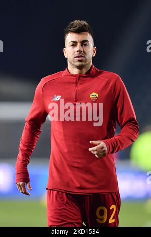 Stephan El Shaarawy (Roma) pendant le football italien série A match Empoli FC vs AS Roma on 23 janvier 2022 au stade Carlo Castellani à Empoli, Italie (photo de Lisa Guglielmi/LiveMedia/NurPhoto) Banque D'Images