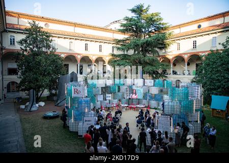 La Princesse Marie du Danemark participe à l'événement de la ville du futur au Museo nazionale della scienza e della tecnologia Leonardo Da Vinci on 08 septembre 2021 à Milan, en Italie. (Photo par Alessandro Bremec/NurPhoto) Banque D'Images