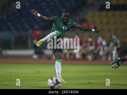 Gabadinho Mhango du Malawi pendant le Maroc contre le Malawi, coupe africaine des nations, au stade Ahmadou Ahidjo sur 25 janvier 2022. (Photo par Ulrik Pedersen/NurPhoto) Banque D'Images