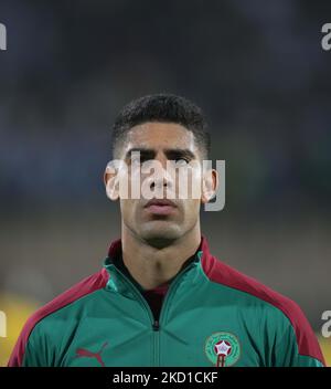 Adam Masina, du Maroc, contre le Malawi, coupe africaine des Nations, au stade Ahmadou Ahidjo sur 25 janvier 2022. (Photo par Ulrik Pedersen/NurPhoto) Banque D'Images