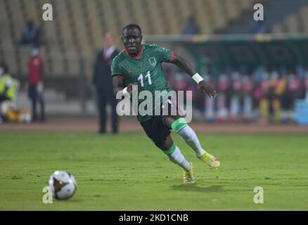 Gabadinho Mhango du Malawi pendant le Maroc contre le Malawi, coupe africaine des nations, au stade Ahmadou Ahidjo sur 25 janvier 2022. (Photo par Ulrik Pedersen/NurPhoto) Banque D'Images