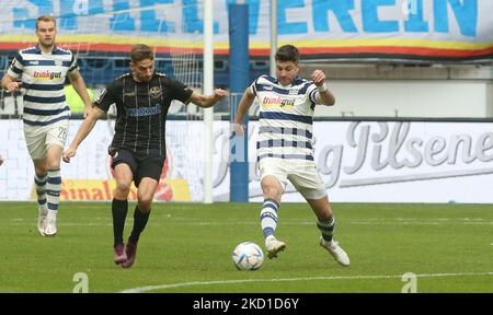 Duisburg, Allemagne. 05th nov. 2022. Firo : 05.11.2022, football, soccer, 3rd division, 3rd division fédérale, Saison 2022/2023, 22/23, 15th matchday MSV Duisburg - Spielvereinigung, SpVgg Bayreuth duels, Moritz Stoppelkamp crédit: dpa/Alay Live News Banque D'Images