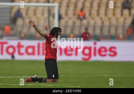 Mohamed Elneny de l'Égypte pendant le Maroc contre l'Égypte, coupe africaine des nations, au stade Ahmadou Ahidjo sur 30 janvier 2022. (Photo par Ulrik Pedersen/NurPhoto) Banque D'Images