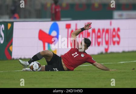 Ahmed Sayed de l'Égypte pendant le Maroc contre l'Égypte, coupe africaine des nations, au stade Ahmadou Ahidjo sur 30 janvier 2022. (Photo par Ulrik Pedersen/NurPhoto) Banque D'Images