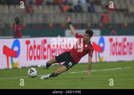 Ahmed Sayed de l'Égypte pendant le Maroc contre l'Égypte, coupe africaine des nations, au stade Ahmadou Ahidjo sur 30 janvier 2022. (Photo par Ulrik Pedersen/NurPhoto) Banque D'Images