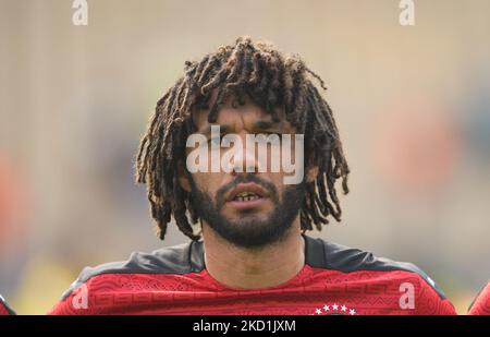 Mohamed Elneny de l'Egypte pendant le Maroc contre l'Egypte, coupe africaine des nations, au stade Ahmadou Ahidjo sur 30 janvier 2022. (Photo par Ulrik Pedersen/NurPhoto) Banque D'Images