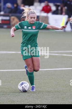 Coventry United LFC Charlie Estcourt lors de la FA Women's FA Cup quatrième tour proprement dit entre Billericay Town Women et Coventry United WFC au New Lodge Stadium , Billericay, Royaume-Uni, le 30th janvier 2022 (photo par action Foto Sport/NurPhoto) Banque D'Images