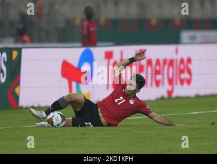 Ahmed Sayed de l'Égypte pendant le Maroc contre l'Égypte, coupe africaine des nations, au stade Ahmadou Ahidjo sur 30 janvier 2022. (Photo par Ulrik Pedersen/NurPhoto) Banque D'Images