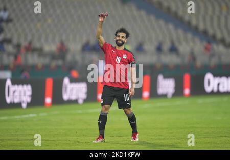 Mohamed Salah (capitaine) de l'Égypte pendant le Maroc contre l'Égypte, coupe africaine des nations, au stade Ahmadou Ahidjo sur 30 janvier 2022. (Photo par Ulrik Pedersen/NurPhoto) Banque D'Images