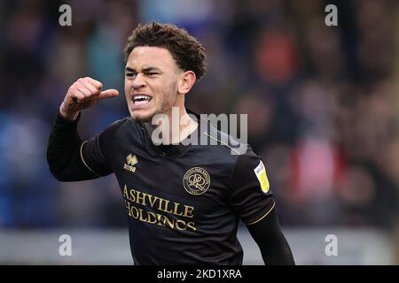 Luke Amos, de Queens Park Rangers, réagit lors du match de quatrième tour de la coupe Emirates FA Cup entre Peterborough United et Queens Park Rangers au Weston Homes Stadium, Peterborough, le samedi 5th février 2022. (Photo de James HolyOak/MI News/NurPhoto) Banque D'Images