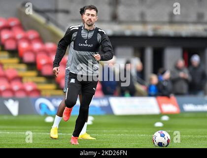 Cleethorpes, Royaume-Uni. 05th novembre 2022. Plymouth Argyle avance Ryan Hardie (9) s'échauffe pendant la coupe Emirates FA First Round Match Grimsby Town vs Plymouth Argyle à Blundell Park, Cleethorpes, Royaume-Uni, 5th novembre 2022 (photo de Stanley Kasala/News Images) à Cleethorpes, Royaume-Uni, le 11/5/2022. (Photo de Stanley Kasala/News Images/Sipa USA) crédit: SIPA USA/Alay Live News Banque D'Images