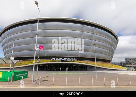 L'arène intérieure écossaise Ovo Hydro à Glasgow, sur le site du campus de l'événement écossais, Glasgow, Écosse, Royaume-Uni, été 2022 Banque D'Images