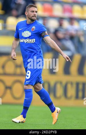 Le capitaine Ascoli Calcio Federico Dionisi, un club de la ligue italienne de football Serie B. (Photo de Riccardo Fabi/NurPhoto) Banque D'Images