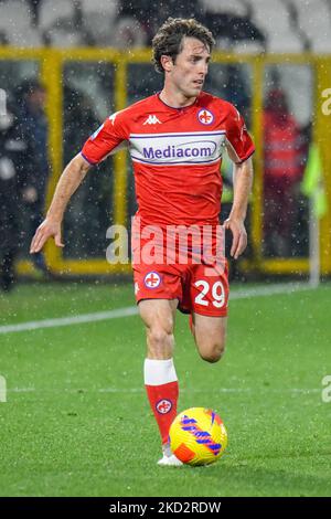 Alvaro Odriozola de Fiorentina pendant le football italien série A match Spezia Calcio vs ACF Fiorentina sur 14 février 2022 au stade Alberto Picco de la Spezia, Italie (photo de Cucco Ricucchi/LiveMedia/NurPhoto) Banque D'Images