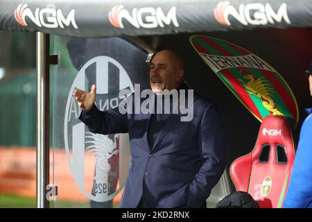 Le président Stefano Bandecchi (Ternana) pendant le match de football italien série B Ternana Calcio vs AC Monza sur 15 février 2022 au Stadio Libero Liberati à Terni, Italie (photo de Luca Marchetti/LiveMedia/NurPhoto) Banque D'Images