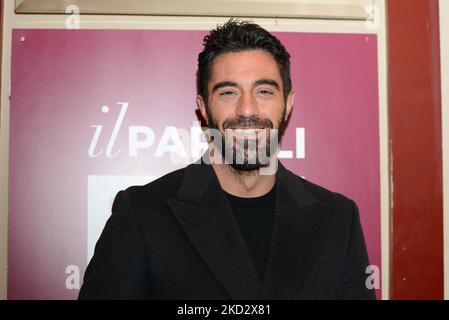 Marco Aceti pendant les nouvelles les invités du premier spectacle des comédiens Ale et Franz 'Comincium' sur febbraio 16, 2022 au Teatro Parioli à Rome, Italie (photo de Gloria Imbrogno/LiveMedia/NurPhoto) Banque D'Images