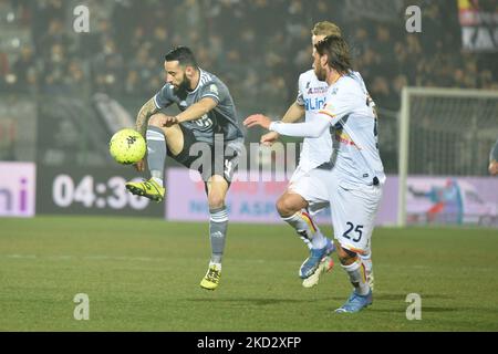 Riccardo Chiarello des Etats-Unis Alessandria Calcio lors du match de football de la série B entre les Etats-Unis Alessandria Calcio et Parme Calcio, au Stadio Moccagatta, le 16 février 2022 à Alessandria, Italie (photo d'Alberto Gandolfo/NurPhoto) Banque D'Images