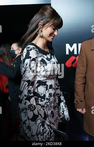 Penelope Cruz assiste à la première 'Competencia oficiol' (Concours officiel) au cinéma Capitol sur 21 février 2022 à Madrid, Espagne. (Photo par Oscar Gonzalez/NurPhoto) Banque D'Images