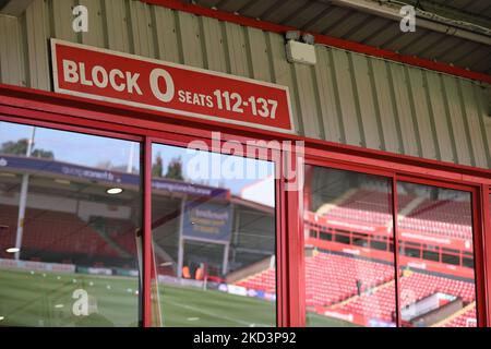 Vue générale à l'intérieur du stade avant le match Sky Bet League 2 entre Walsall et Hartlepool United au stade Banks, Walsall, le samedi 26th février 2022. (Photo de James HolyOak/MI News/NurPhoto) Banque D'Images