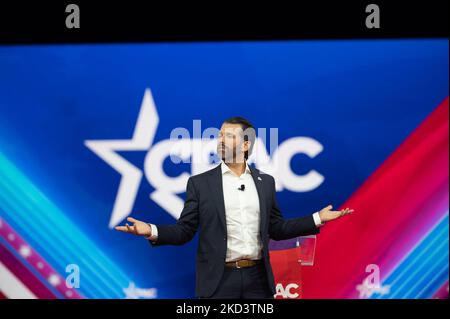 Donald Trump Jr. Parle au CPAC annuel à Orlando, en Floride, sur 27 février 2022. (Photo de Zach D Roberts/NurPhoto) Banque D'Images