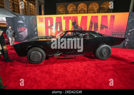 Atmosphère à la première mondiale de 'The Batman' au Lincoln Center Josie Robertson Plaza mardi, 1 mars 2022, à New York. (Photo de John Nacion/NurPhoto) Banque D'Images