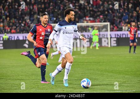 Felipe Anderson du Latium pendant le football italien série D'un match Cagliari Calcio vs SS Lazio sur 05 mars 2022 à l'Unipol Domus à Cagliari, Italie (photo par Luigi Canu/LiveMedia/NurPhoto) Banque D'Images