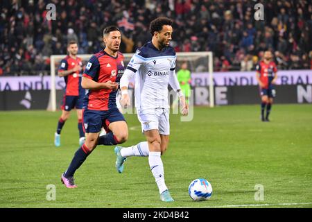 Felipe Anderson du Latium pendant le football italien série D'un match Cagliari Calcio vs SS Lazio sur 05 mars 2022 à l'Unipol Domus à Cagliari, Italie (photo par Luigi Canu/LiveMedia/NurPhoto) Banque D'Images