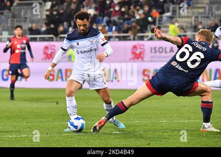 Felipe Anderson du Latium, but pendant le football italien série Un match Cagliari Calcio vs SS Lazio sur 05 mars 2022 à l'Unipol Domus à Cagliari, Italie (photo par Luigi Canu/LiveMedia/NurPhoto) Banque D'Images