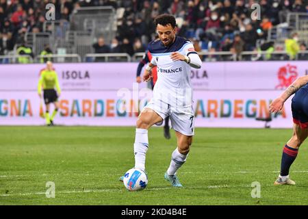 Felipe Anderson du Latium, but pendant le football italien série Un match Cagliari Calcio vs SS Lazio sur 05 mars 2022 à l'Unipol Domus à Cagliari, Italie (photo par Luigi Canu/LiveMedia/NurPhoto) Banque D'Images