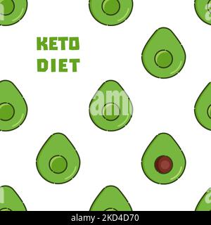 Keto Diet, illustration conceptuelle Banque D'Images