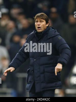 Antonio Conte, directeur de Tottenham Hotspur pendant la première ligue entre Tottenham Hotspur et Everton au stade Tottenham Hotspur, Londres, Angleterre, le 07th mars 2022 (photo d'action Foto Sport/NurPhoto) Banque D'Images