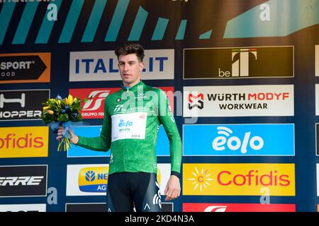 La troisième étape du Tirreno Adriatica de Murlo à Terni, gagnée par Ewan Caleb. À Terni, 9 mars 2022. (Photo de Riccardo Fabi/NurPhoto) Banque D'Images