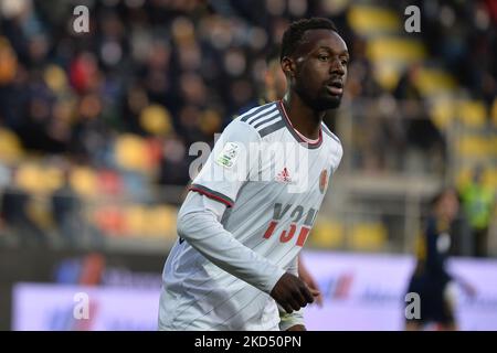 Abou Ba des Etats-Unis Alessandria Calcio lors du match de football de la série B entre Frosinone Calcio et US Alessandria, au Stadio Benito Stirpe, le 12 mars 2022, à Frosinone, Italie (photo d'Alberto Gandolfo/NurPhoto) Banque D'Images