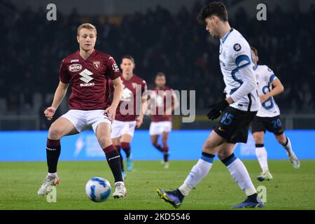 Tommaso Pobega de Torino FC lors du match de football de la série A entre Torino FC et FC Internazionale, au Stadio Olimpico Grande Torino, le 13 mars 2022 à Turin, Italie (photo d'Alberto Gandolfo/NurPhoto) Banque D'Images