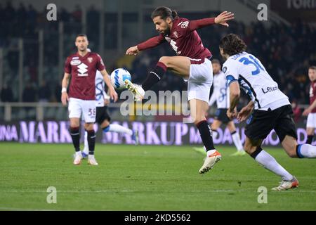 Ricardo Rodriguez de Torino FC lors de la série Un match de football entre Torino FC et FC Internazionale, au Stadio Olimpico Grande Torino, le 13 mars 2022 à Turin, Italie (photo par Alberto Gandolfo/NurPhoto) Banque D'Images